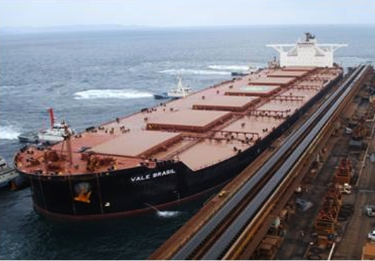 Vale Brasil o maior a operar no porto japonês de Kashima.